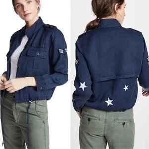 NWT Rails Grant Indigo Navy Blue Military Jacket